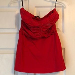 Ruffled Red Top